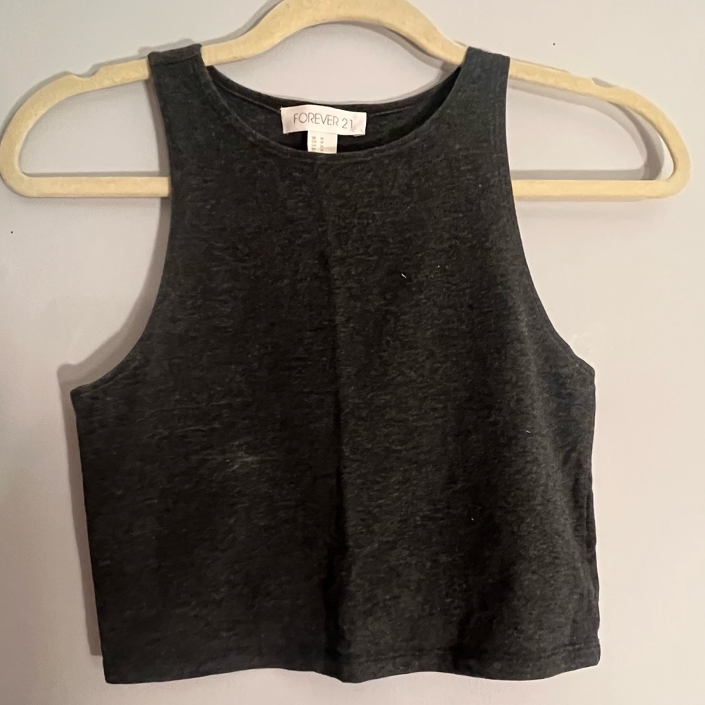 Dark grey halter top
